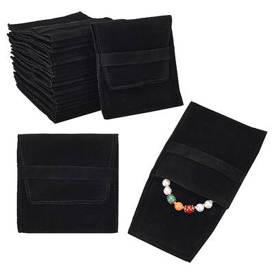 Velvet Jewelry Flap Pouches