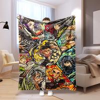 Ultra-Soft Anime Print Flannel Throw Blanket Home Sofa Bedroom Dorm Couch Office Car Travel Blankets  Gift for Men Women Boys...