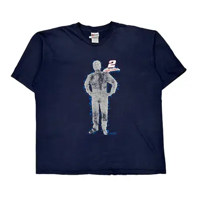 Chase Authentics Nascar T-Shirt - 2XL Navy Cotton