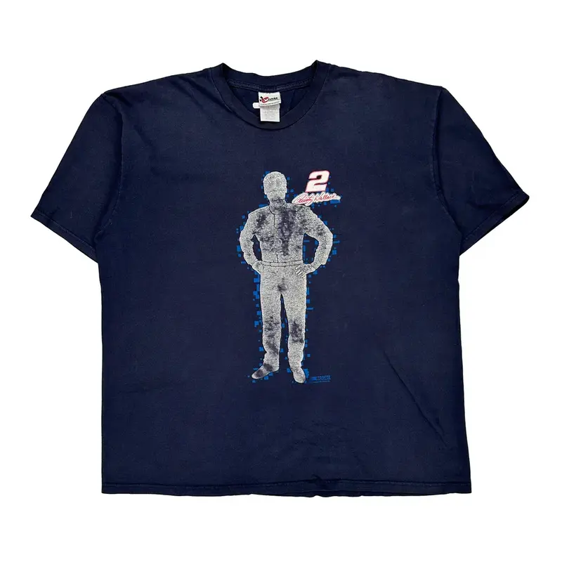 Chase Authentics Nascar T-Shirt - 2XL Navy Cotton