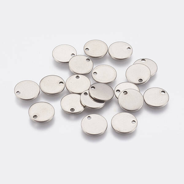 Tarnish Resistant 304 Stainless Steel Stamping Blank Tag Pendants