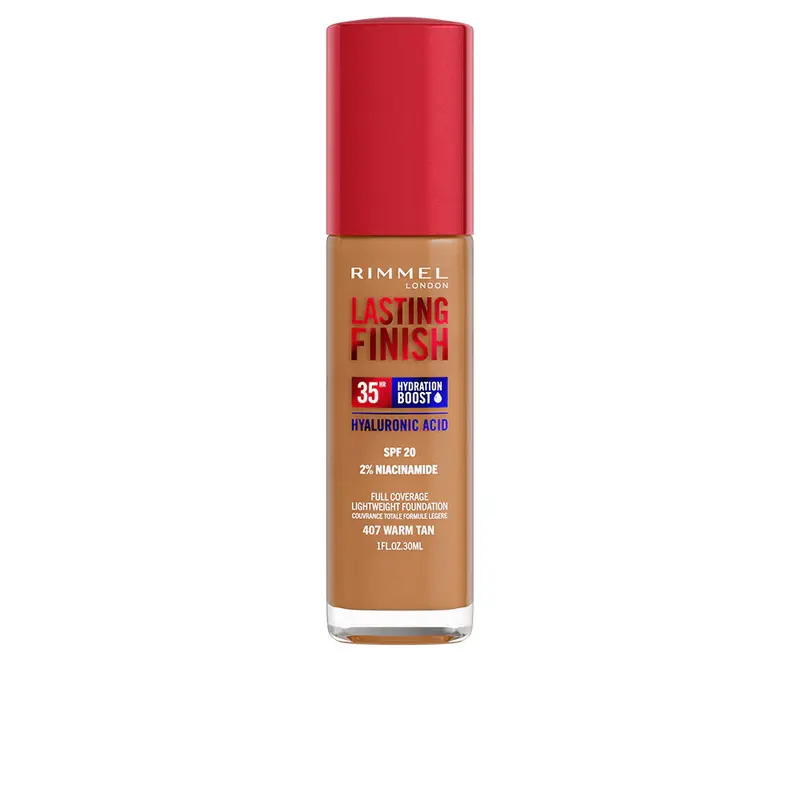 Rimmel London Lasting Finish Hydration Boost Spf20 407-Warm Tan 30ml