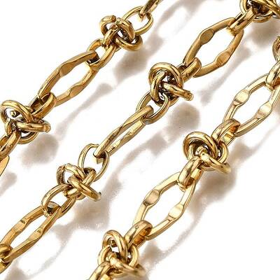 Ion Plating(IP) 304 Stainless Steel knot with Oval Link Chains