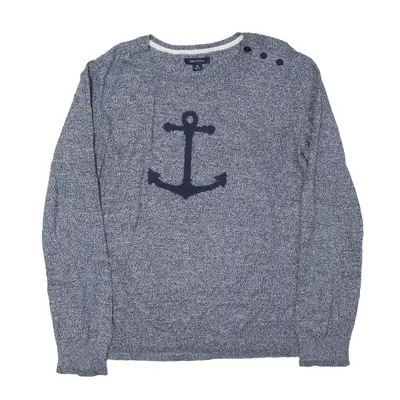 NAUTICA Anchor Jumper Blue Tight Knit Boys M