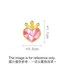 'Fantasy' 999 Gold Crown Charm