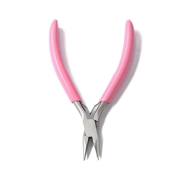 65# Steel Flat Nose Pliers with Plastic Handles