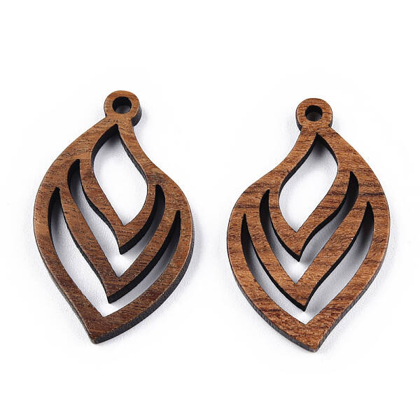 Natural Walnut Wood Pendants