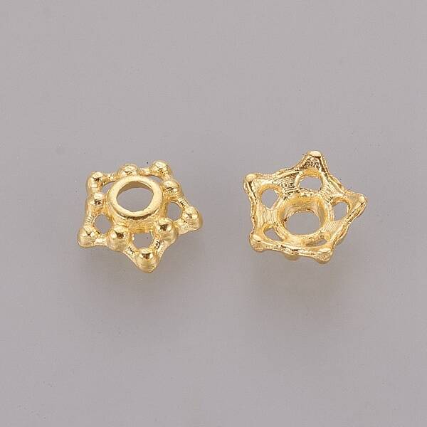 Tibetan Style Alloy Bead Caps