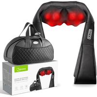 Cotsoco Shiatsu Back and Neck Massager with Heat, Deep Tissue 3D Kneading Shoulder Massager, Premium PU Leather, Gift for Wom...