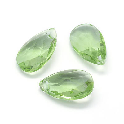 Faceted Glass Pendants