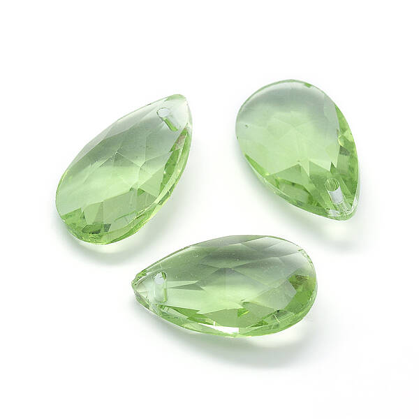 Faceted Glass Pendants