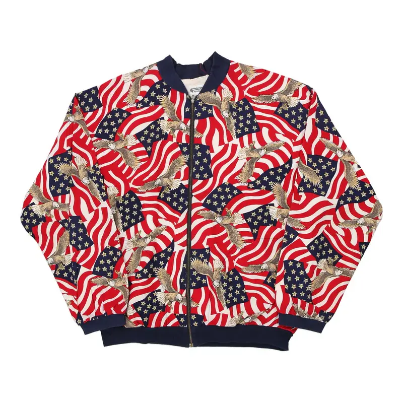 1980s Undergear Jacket - XL Block Colour Cotton Blend