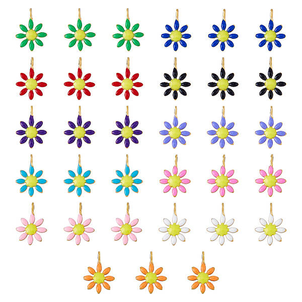 Ion Plating(IP) 44Pcs 11 Colors 304 Stainless Steel Charms