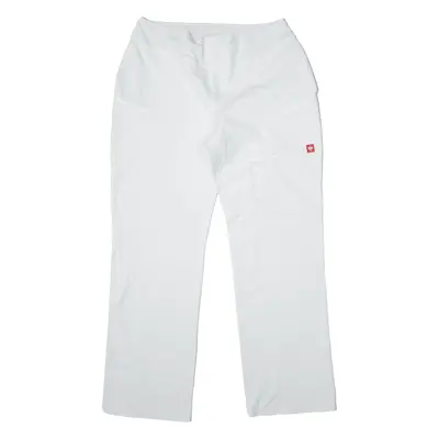 ENGELBERT STRAUSS Track Pants White Straight Womens L W34 L30