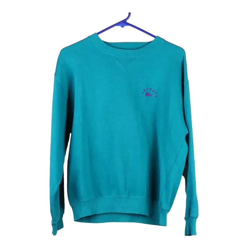 Lacoste Sweatshirt - Small Blue Cotton
