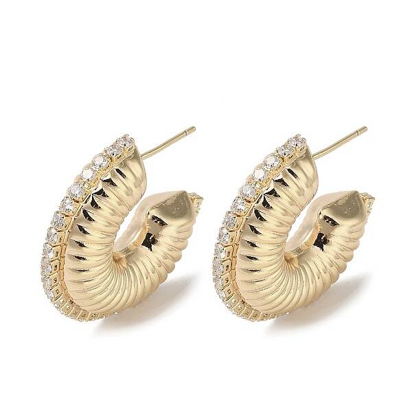 Brass Stud Earrings
