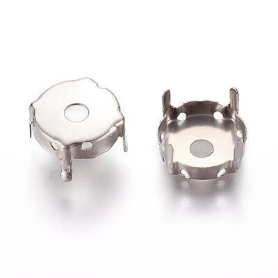 Non-Tarnish 201 Stainless Steel Rhinestone Claw Settings