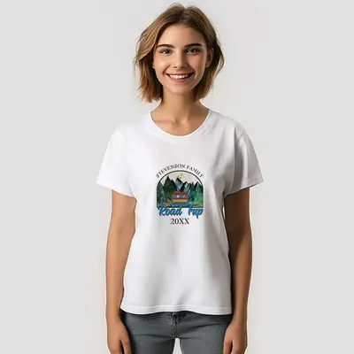 Family Mountain Vacation Road Trip Custom T-Shirt