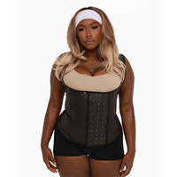 0327N ADJUSTABLE STRAPS LATEX VEST Womenswear Shapewear