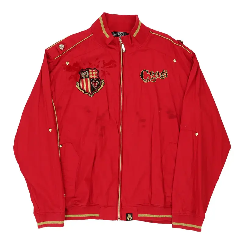 Coogi Jacket - 2XL Red Cotton