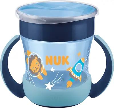 NUK Magic Night cup with handles 6 months+ Blue 160 ml