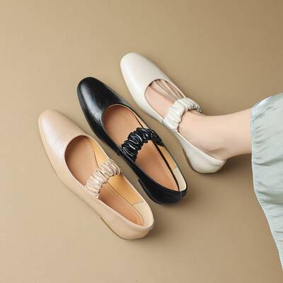 CHIKO Roshunda Round Toe Block Heels Mary Jane Flats