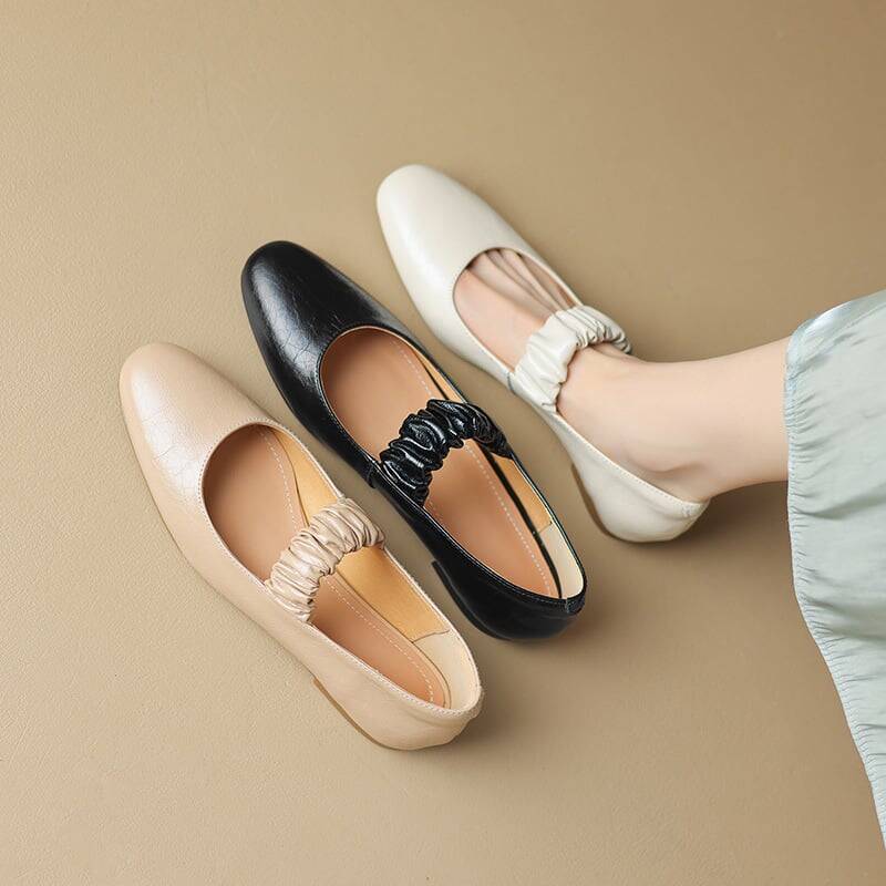 CHIKO Roshunda Round Toe Block Heels Mary Jane Flats