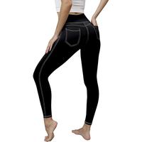 SanShiDu Jean Like Tummy Control Yoga Leggings for Women with Pockets -Plus Size High Waist Clothes Women's Workout Running L...