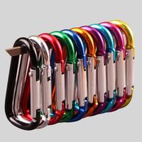 Random Color Carabiner Keychain, 10pcs Heavy Duty Keychain Carabiner, Portable Keychain Buckle For Camping, Hiking, Climbing,...