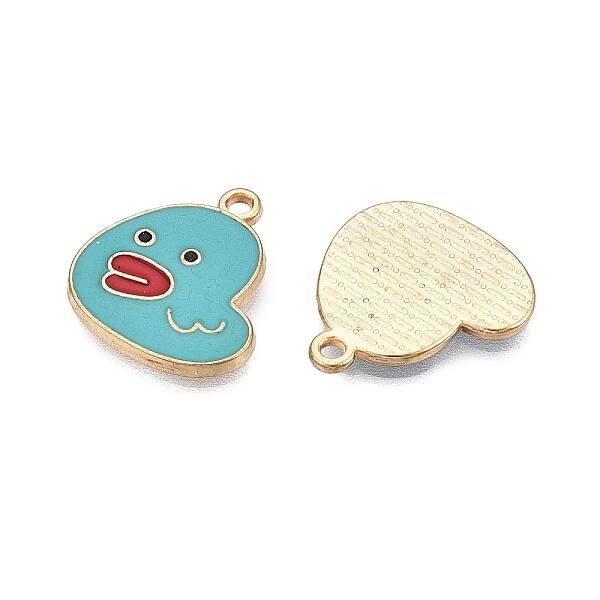 Rack Plating Alloy Enamel Pendants