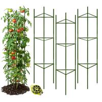 Tomato Cages for Garden, 51 Inches Tomato Trellis Plant Stakes Support, Tomatoes Plant Cage with 164Ft Twist Tie, for Vegetab...