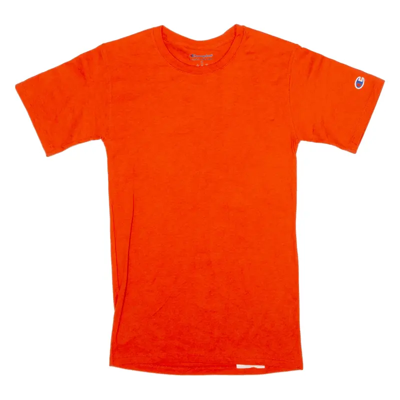 CHAMPION T-Shirt Orange Short Sleeve Womens XS