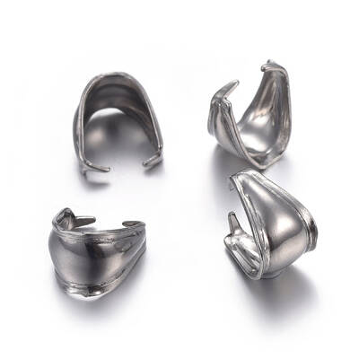 Tarnish Resistant 304 Stainless Steel Snap on Bails