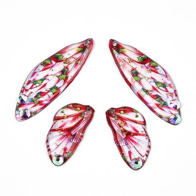 Epoxy Resin Butterfly Wing Pendants