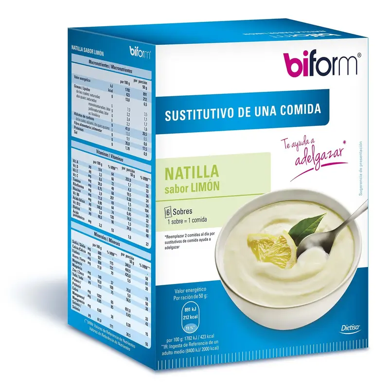 Biform Lemon Custard 6 Sachets