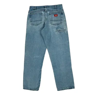 Dickies Double Knee Jeans - 32W 31L Light Wash Cotton