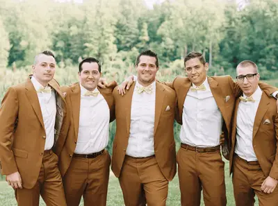 Brown Groomsmen Suits