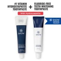 SNOW Nano-Hydroxyapatite Whitening Toothpaste | Formulated with Hydroxyapatite, CoQ10, Vitamins B12 and B6 | Non-GMO & Enamel...