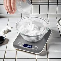 High Precision Kitchen Scale, 1 Count Waterproof Electronic Food Measuring Scale, Multifunctional Kitchen Scale for Baking, C...
