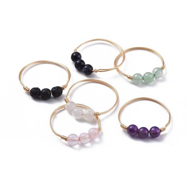 Natural Gemstone Finger Rings