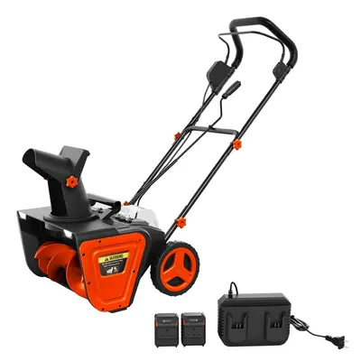 Garvee Cordless Snow Blower 20-Inch 20V Battery 25 Ft Throw Distance 180° Adjustable Chute Lightweight 7-Inch Tires Driveway...
