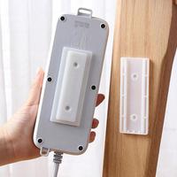 Electric Cable Power Strip/Plug-in Panel Fixer, Wall Mounted Router Holder, Self Adhesive Router Holder, Router Holder for Ho...