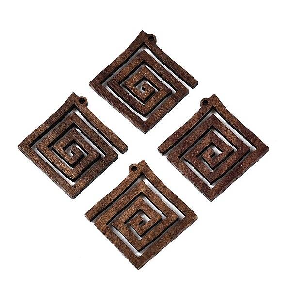 Natural Walnut Wood Pendants