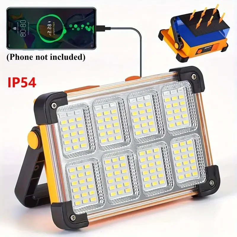 1PC LED handy light, LED portable light, emergency light, can be solar charging or USB charging