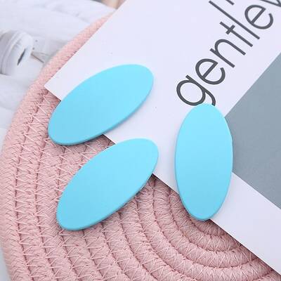 Frosted Plastic Snap Hair Clips