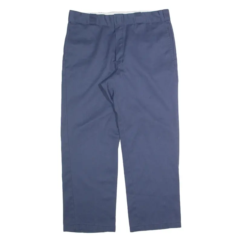 DICKIES 874 Workwear Mens Trousers Blue Regular Straight W36 L29