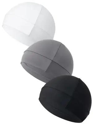 Unisex Plain Color Multifunctional Skull Caps, 2025 Summer Sportive Beanie Fitted Hat for Men & Women, Stretchy Helmet Liner ...
