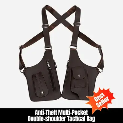 Men's Anti-Theft Multi-Pocket Double-shoulder Tactical Bag