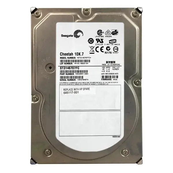 9X2004-180 Seagate 146.8GB 2Gb/s FC 10000 3.5-inch 8MB Hard Drive