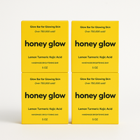 4-Pack Lemon Turmeric & Kojic Acid Brightening Soap, Dark Spot Remover, Kojic Acid Soap Body Care Body Wash Coconut Organic N...